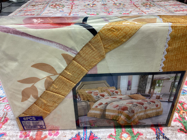 روتختی با رو بالشی و رو کش پتو دو نفره/„Doppelbett-Bettwäsche mit Kissen- und Deckenbezug.200/230