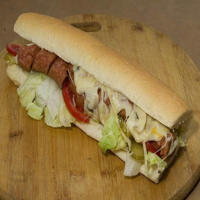 هات داگ با پنیر /Hotdog mit Käse mit Trinken