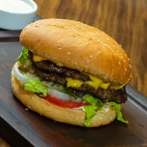 دوبل برگر /Doubleburger mit Trinken