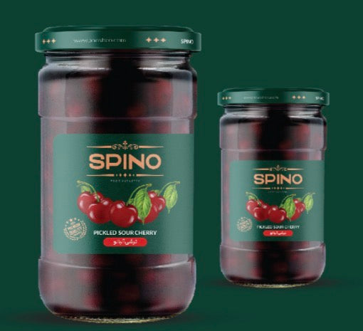 ترشی آلبالو اسپینو Eingelegte Sauerkirschen Spino 670🍒🍒