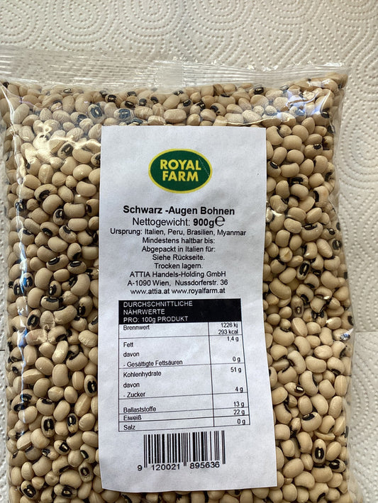 لوبیا چشم بلبلی/Schwarze Augen Bohnen 900g