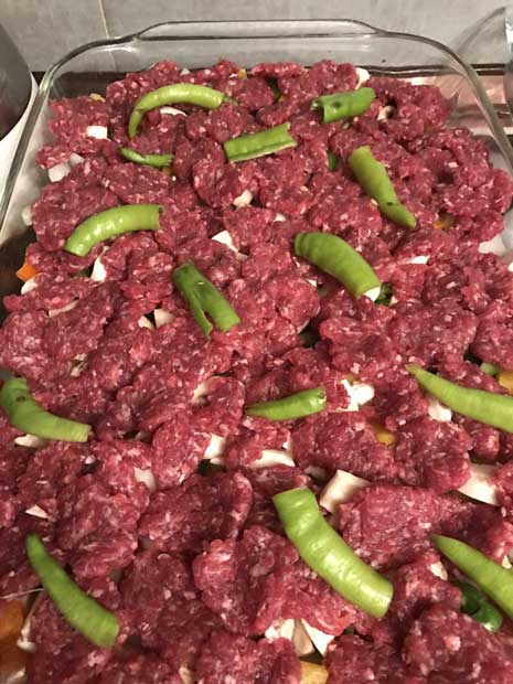 چرخ کرده مخلوط گاو گوسفند / Gemischtes faschirtes Rind und Lamm