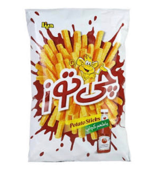 اسنک سیب زمینی با طعم کچاپ چی توز 🥔🍅Kartoffel Snack mit Ketchup Cheetooz
